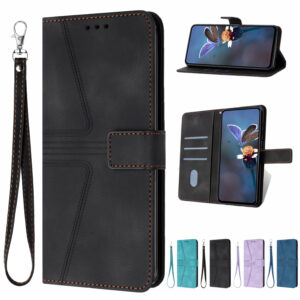 Flip Card Leather Case Geometric Phone Case