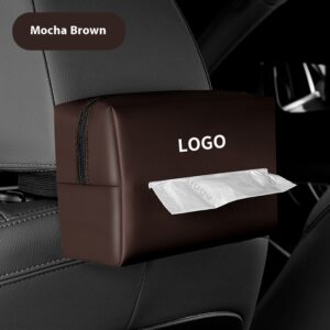 Leather Car Tissue Paper Extraction Box