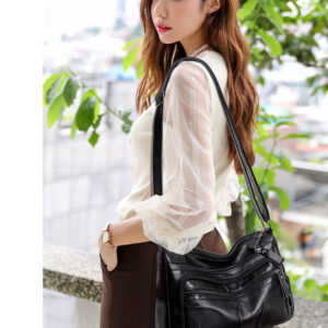 Large Capacity Pu Leather Shoulder Cross Body Bags