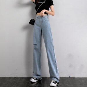 Women Wide Leg Jeans Summer Thin Section