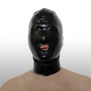 Mesh Latex Suffocation Full Face Latex Mask Honeycomb