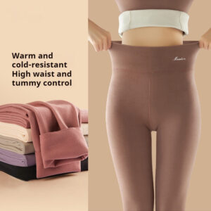 Solid Color High Waist Women’s Thermal Underwear Pant