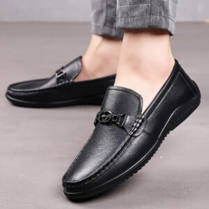 Fashion Casual Shoes Men Leather Feet