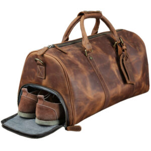 Horse leather men’s travel bag