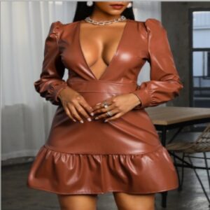 Lady’s leather dress