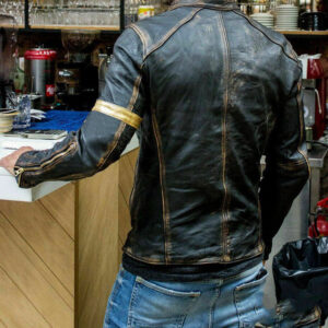 Motorcycle Leather Jacket For Men