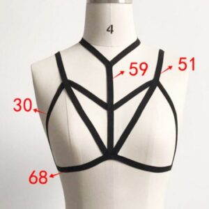 Gothic Body Harness Bra