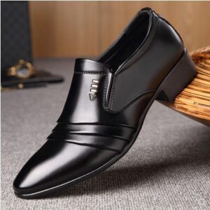 Leather Shoes Men Summer Breathable Men’s Shoes