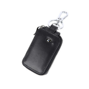 Bluetooth Anti-Lost Device Leather Keychain Car Leather Key Case