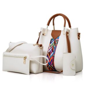 Patchwork Color Women bag high quality PU Leather Women