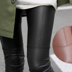 Stitched Leather Pants Faux Leather Leggings