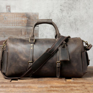 Classic Top Layer Leather Travel Bag