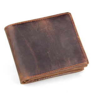 Men Wallets Luxury Horse Leather Wallet Leather Short Wallet Men’S Leather Wallet