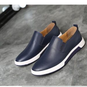 Winter Men Leather boots Loafers Shoes Fashion Warm Cotton Brand ankle boots lace up men Shoes footwear