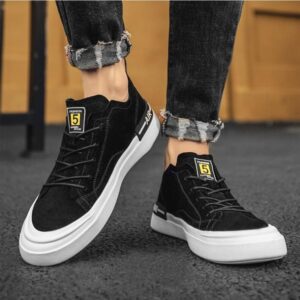 Fashion Breathable Leather Casual Sneakers For Men