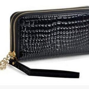 High Quality Black Purse Women Leather Purses Wallets