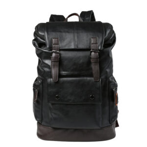 Men’s Leather High Quality Backpack Youth Travel School Laptop Bags