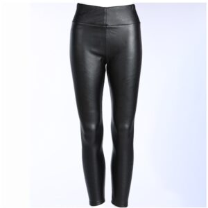 Plush Thick High Waist PU Slim Slim Leather Pants Slim Leggings