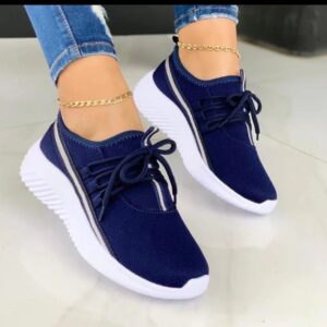 Stripe Sneakers For Women Sports Shoes