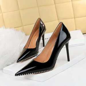 Women’s Patent Leather Pumps Pointed Toe High Heels