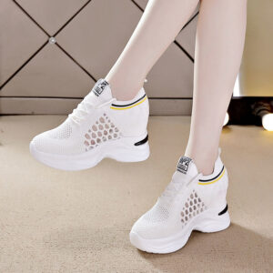 Breathable Slimming Height Increasing Insole Women’s Shoes Casual Sneaker Women