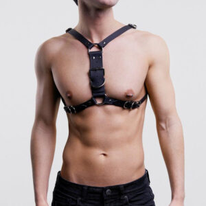 Fierce Men’s Bound Leather Back Led Shapewear Toys