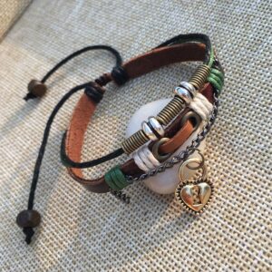 Vintage Hand-woven Ethnic Leather Couple Jewelry