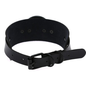 Exaggerated personality PU leather collar