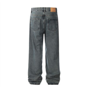 Distressed Washed Loose Jeans For Men