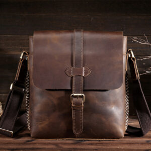 Men’s Leather Top Leather Messenger Bag