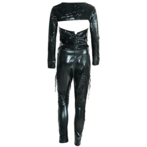 New Leather One-piece Catsuit Dress