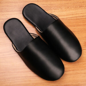 Home Leather Slippers Women’s Baotou Home Soft Bottom