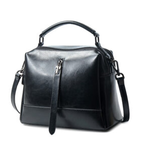 Leather casual fashion oil wax leather bag