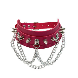 Gothic Exaggerated PU Leather Collar