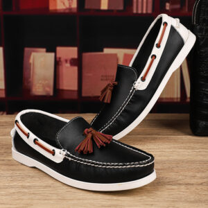 Plus Size Sailing Casual Leather Shoes Men