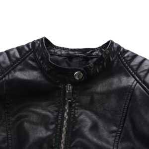 PU leather motorcycle leather jacket