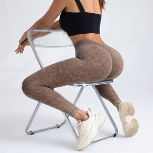 Peach Hip Raise Seamless Yoga Pants Women’s Elastic High Waist