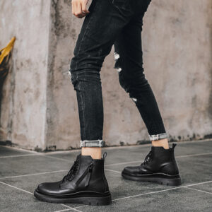 Fashion Personality Side Zipper Martin Boots For Men