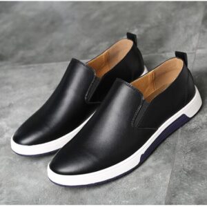 Winter Men Leather boots Loafers Shoes Fashion Warm Cotton Brand ankle boots lace up men Shoes footwear