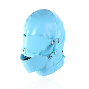 Removable Eyeshade Mask Bondage Hood Leather Training Supplies