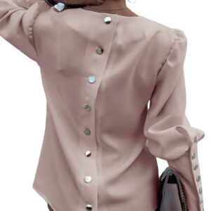 Elegant Women Button Blouse Shirt