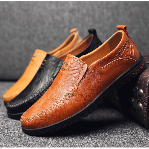 Casual Leather Shoes Korean Fashion Men's Leather Shoes