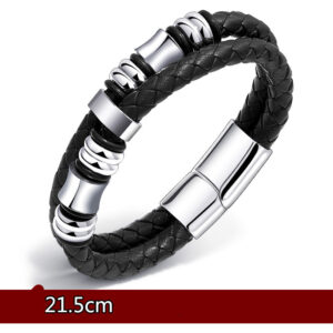 Korean style leather cord men’s bracelet jewelry