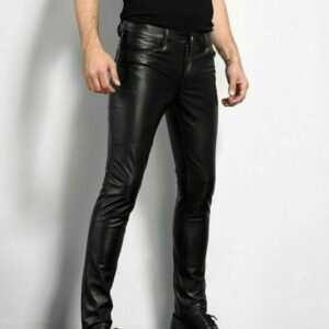 Fashion Men’s Long Leather Pants