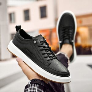 Men’s Casual Simple Leather Sneakers