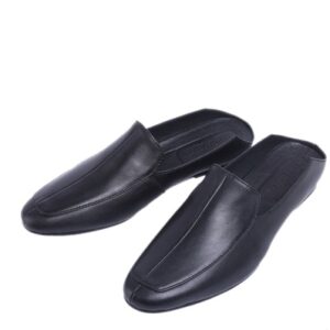 Summer Fashion Casual Men’s Slippers, Soft Leather Soft Sole Baotou Half Slippers