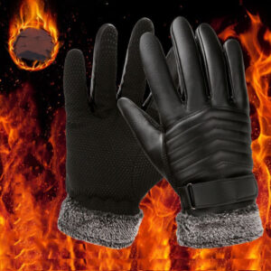 New Men’s Touch Screen Leather Gloves