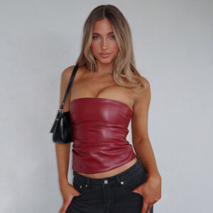 Women’s Fashion Clothing Tank-top Leather