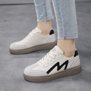 Women’s Flat Sneakers Leather Platform Sports