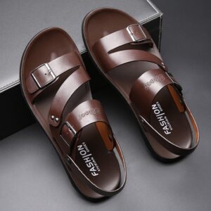 Men’s leather sandals and slippers